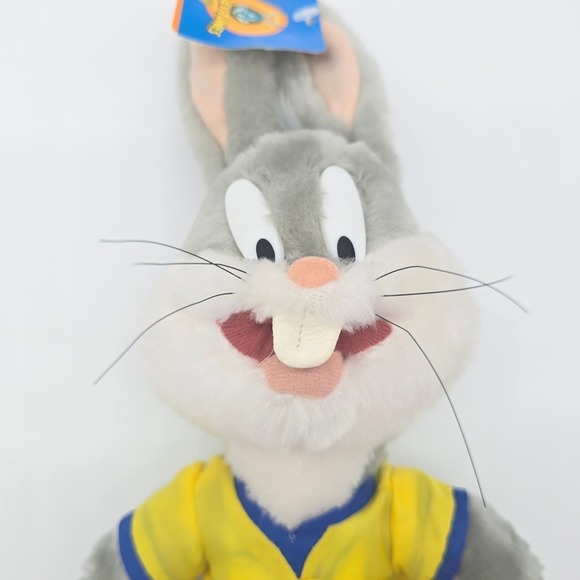 Vintage 1998 Looney Tunes Bugs Bunny Soccer Plush ACE Play-By-Play 16" NWT - Picture 2 of 9